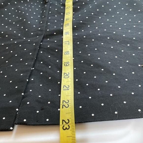 Liz Claiborne pencil skirt, black white polkadot, cotton spandex lined s… - Picture 6 of 9